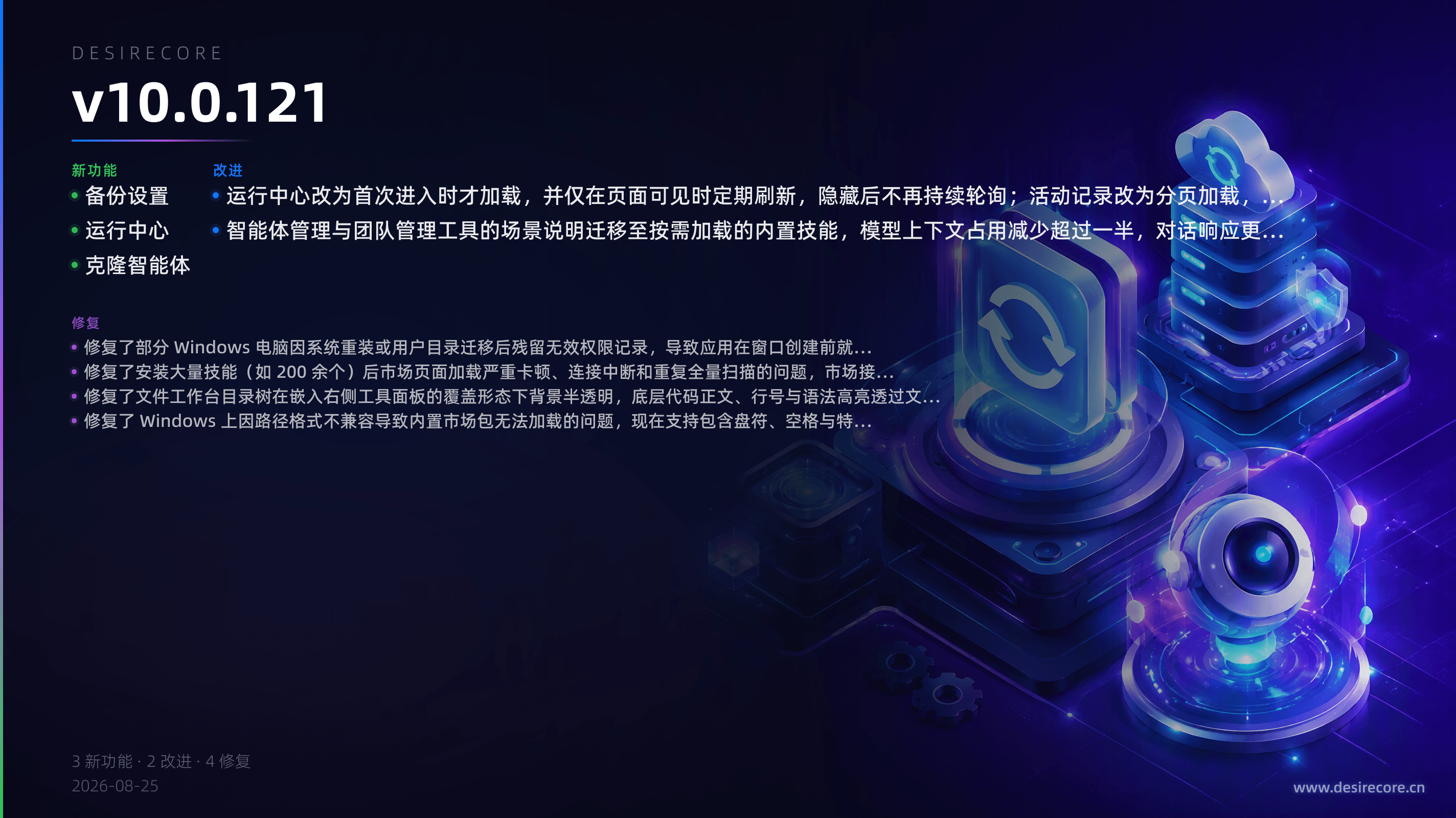 v10.0.121 更新概览