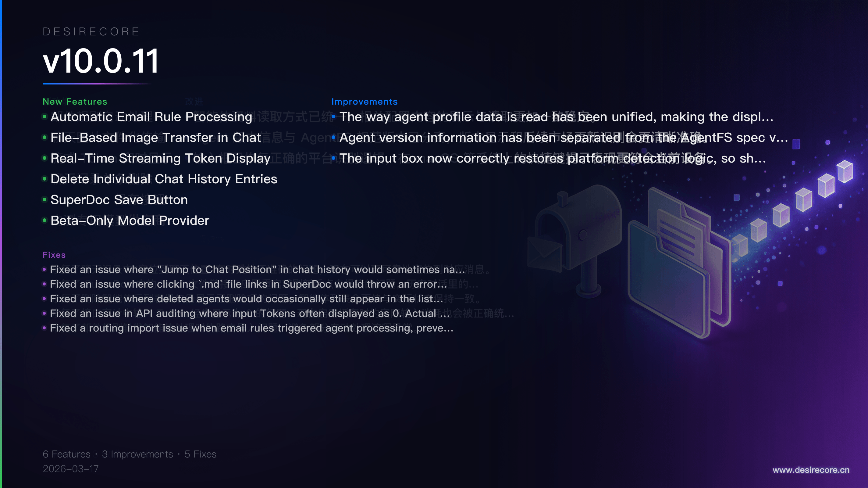 v10.0.11 Release Overview